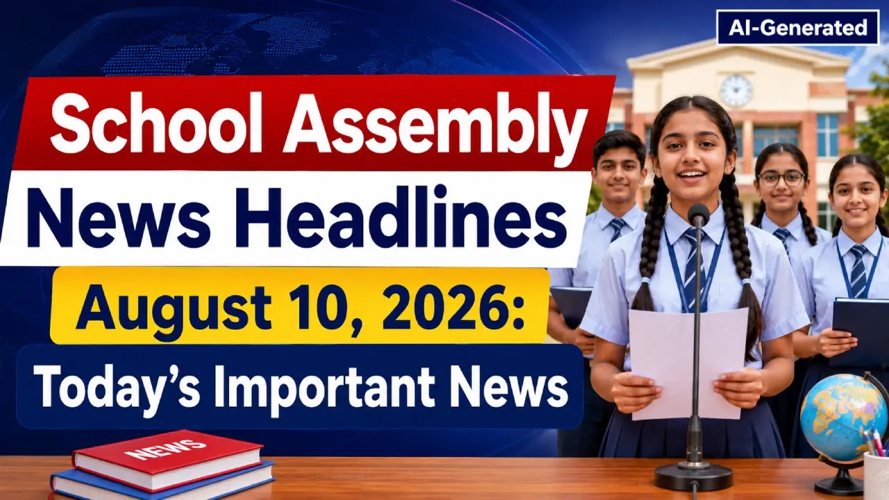 School Assembly News Headlines August 10, 2026: Today's Important News