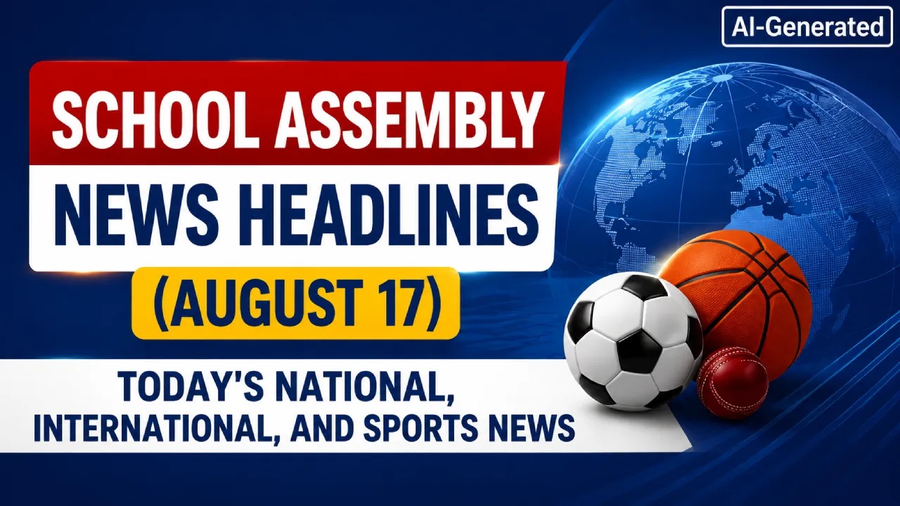 School Assembly News Headlines (August 17): Today's National, International, and Sports News