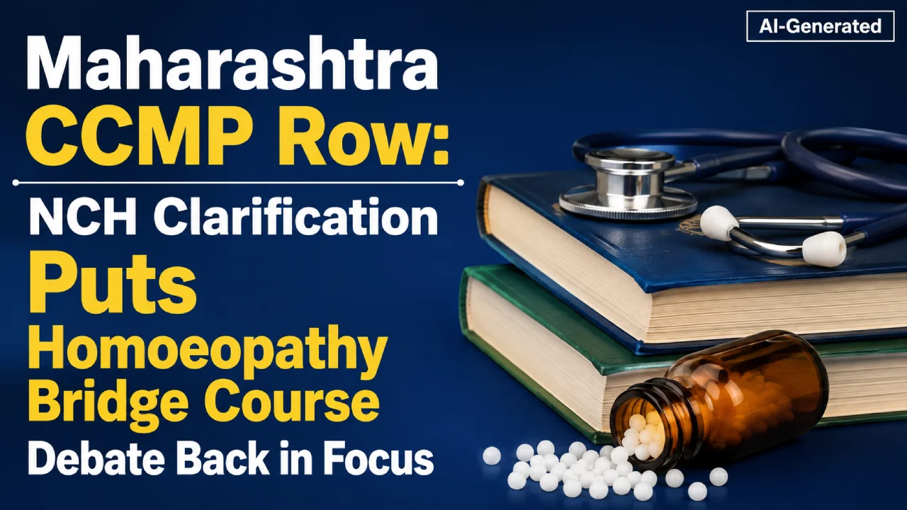 Maharashtra CCMP Row: NCH Clarification Puts Homoeopathy Bridge Course Debate Back in Focus