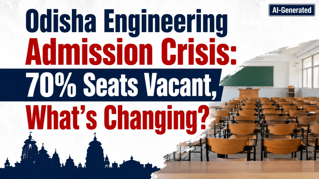 Odisha Engineering Admission Crisis: 70% Seats Vacant, What’s Changing?