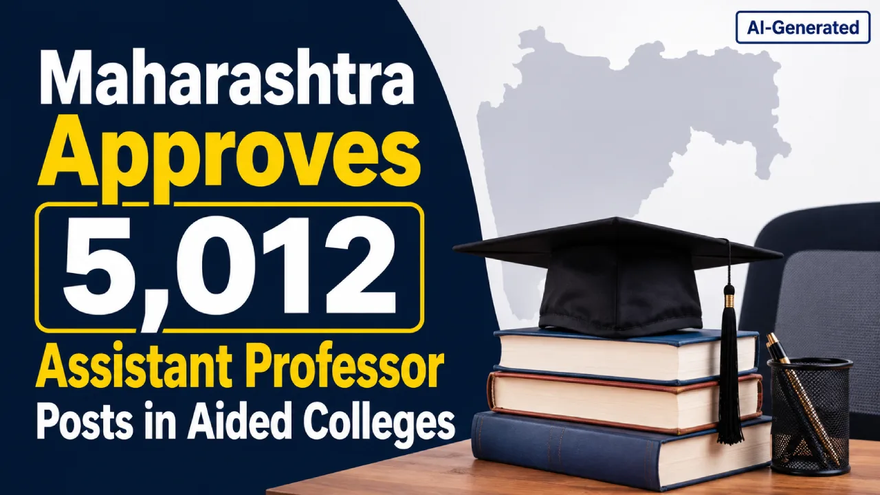 Maharashtra Approves 5,012 Assistant Professor Posts in Aided Colleges