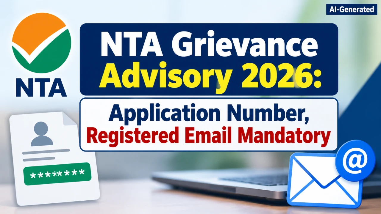 NTA Grievance Advisory 2026: Application Number, Registered Email Mandatory