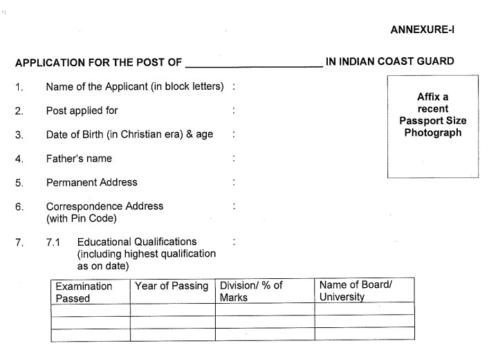 Indian Coast Guard Recruitment 2026: 6 Group C Posts