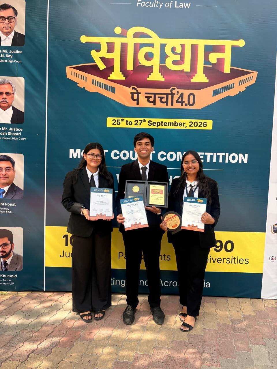 MNLU Nagpur Team Reaches Octa-Finals at National Moot Court Competition; Kabir Janbhor Named Best Mooter