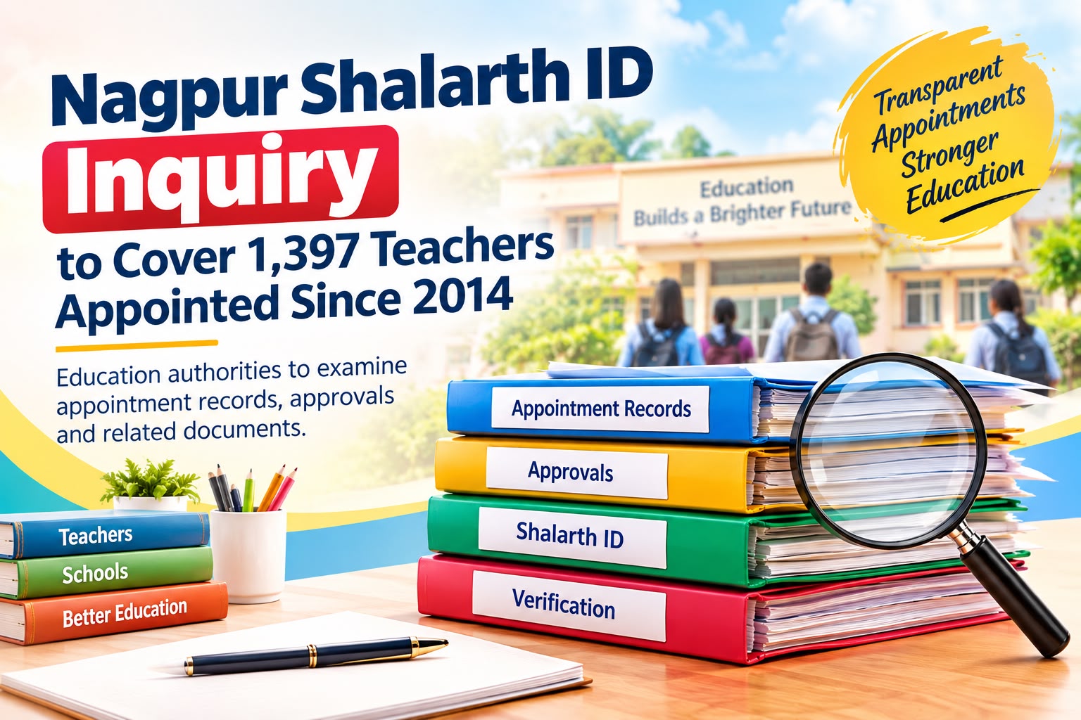 Nagpur Shalarth ID Inquiry to Cover 1,397 Teachers Appointed Since 2014