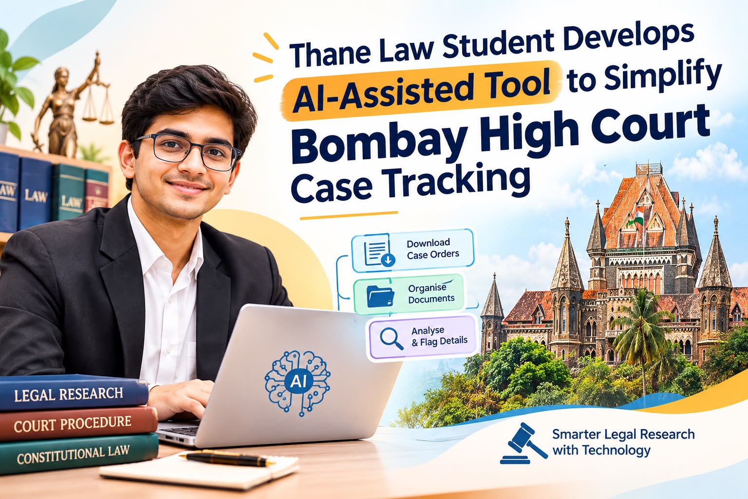 Thane Law Student Develops AI-Assisted Tool to Simplify Bombay High Court Case Tracking