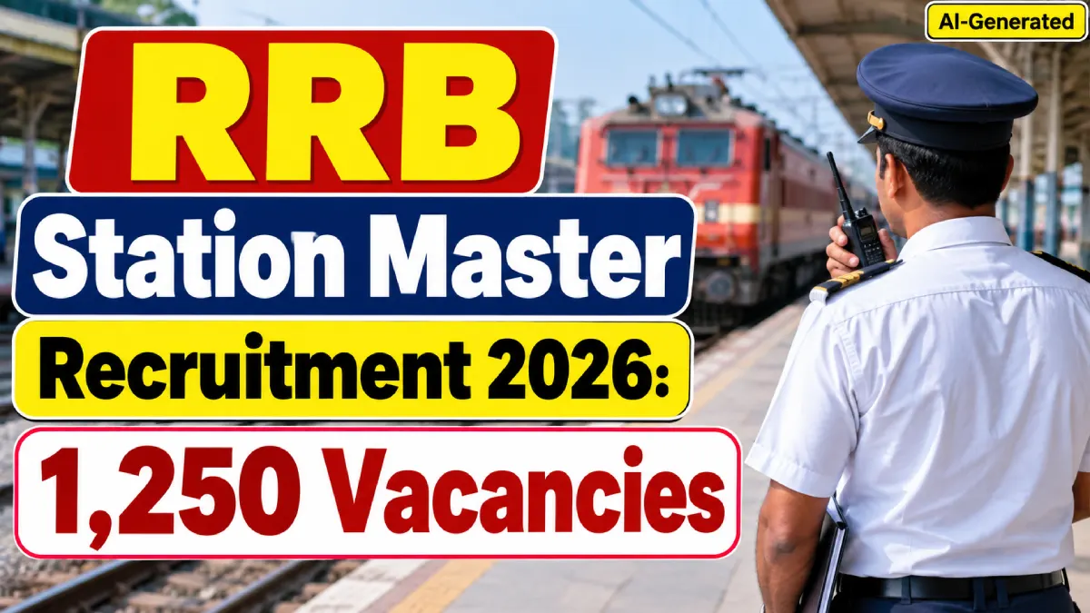 RRB Station Master Recruitment 2026: 1,250 Vacancies