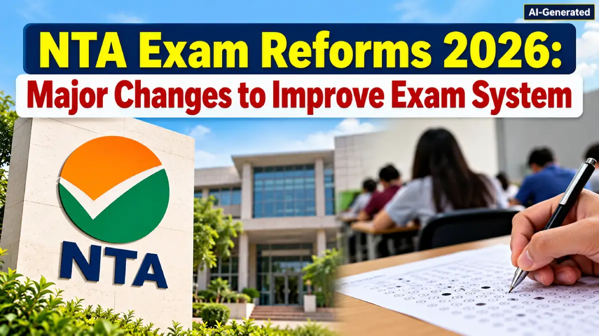NTA Exam Reforms 2026: Major Changes to Improve Exam System