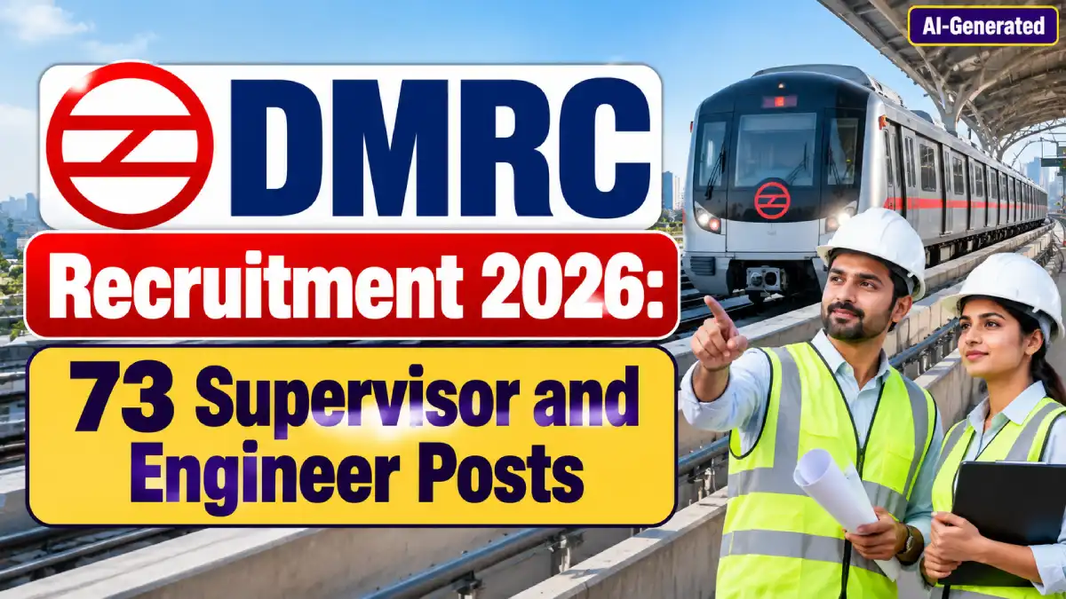 DMRC Recruitment 2026: 73 Supervisor and Engineer Posts