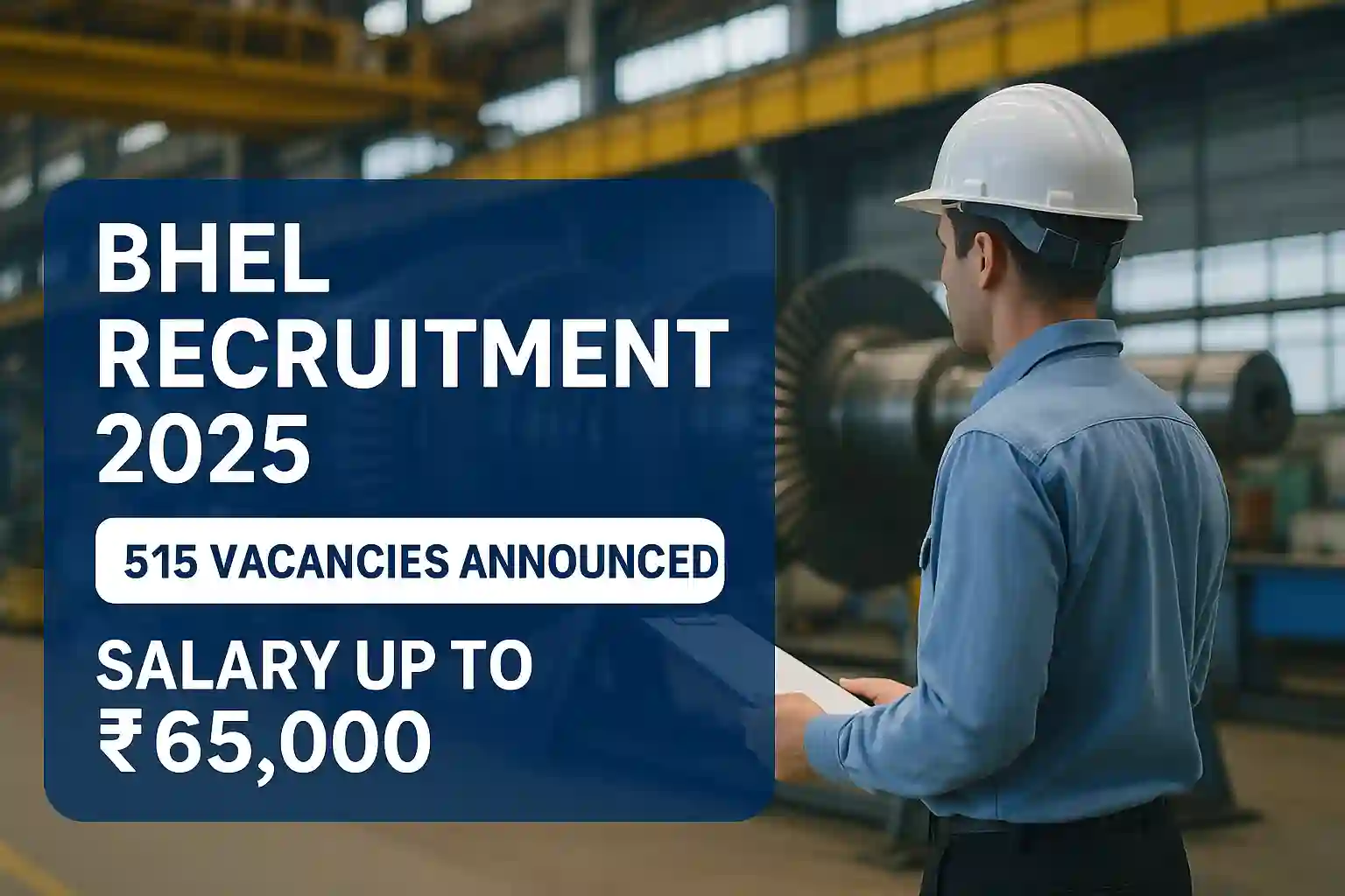 BHEL Recruitment 2025: 515 Vacancies Announced – Salary Up to ₹65,000