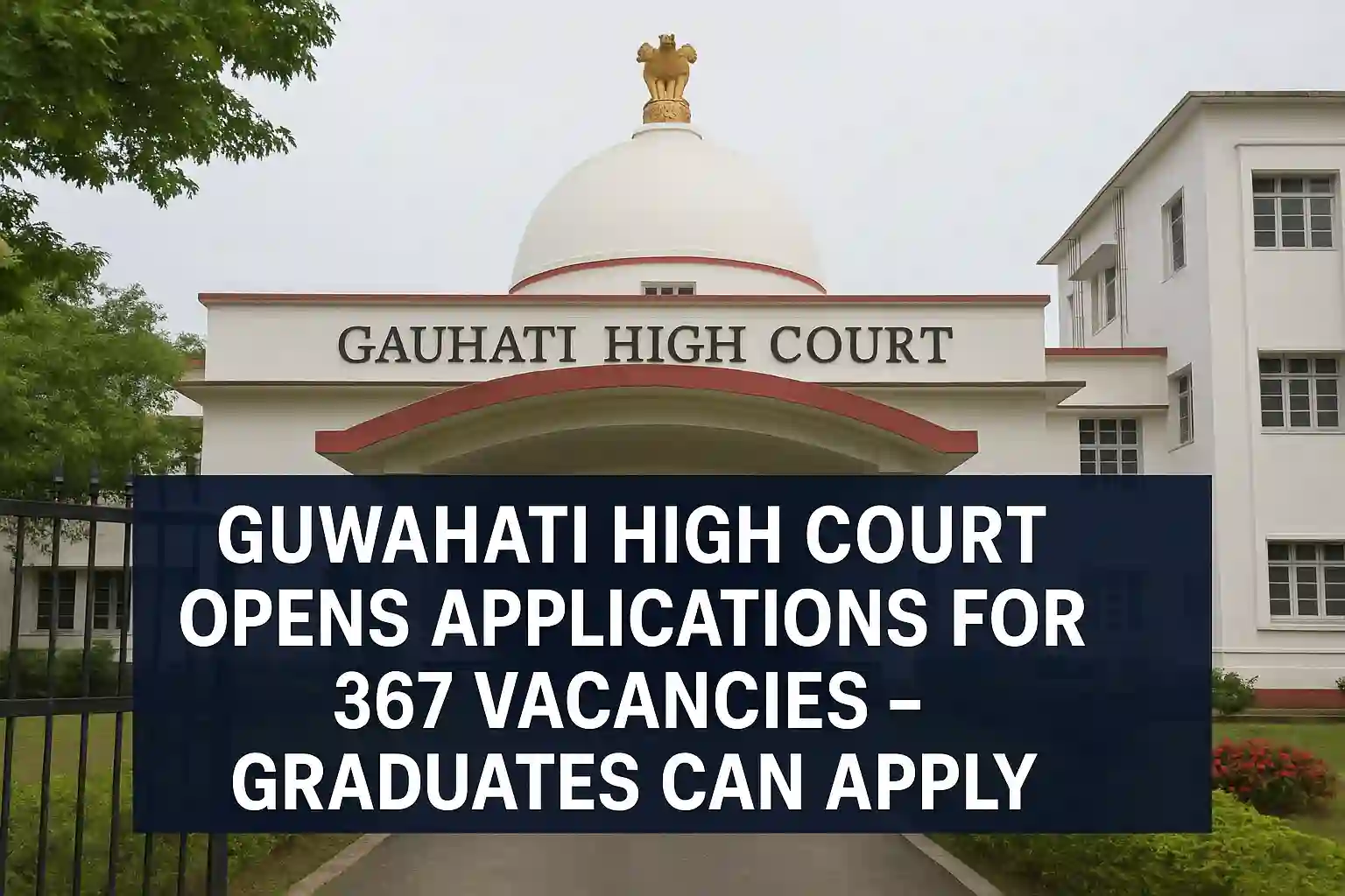 Guwahati High Court Opens Applications for 367 Vacancies – Graduates Can Apply