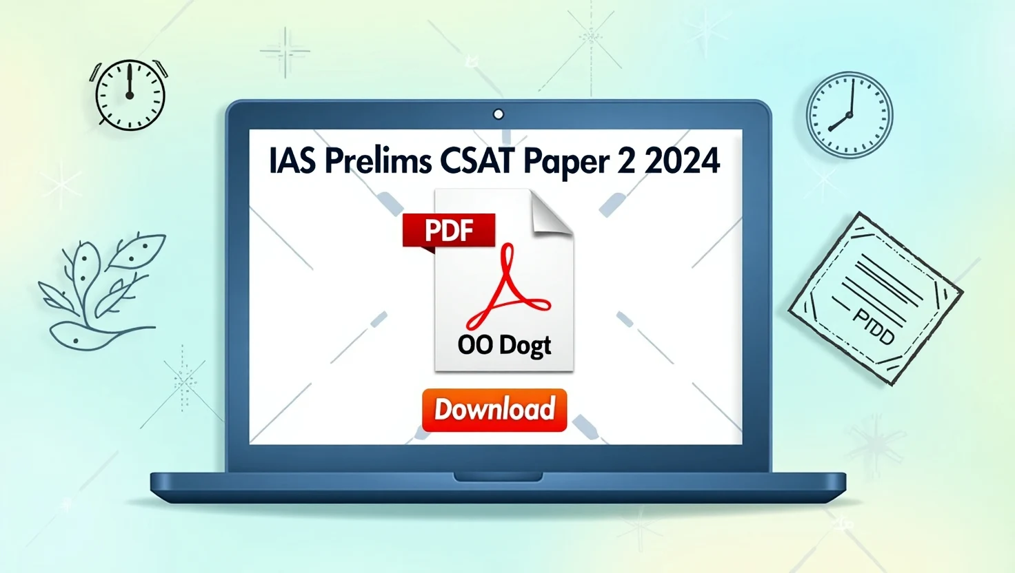 IAS Prelims CSAT Paper 2 2024 PDF Download – Get UPSC Question Paper