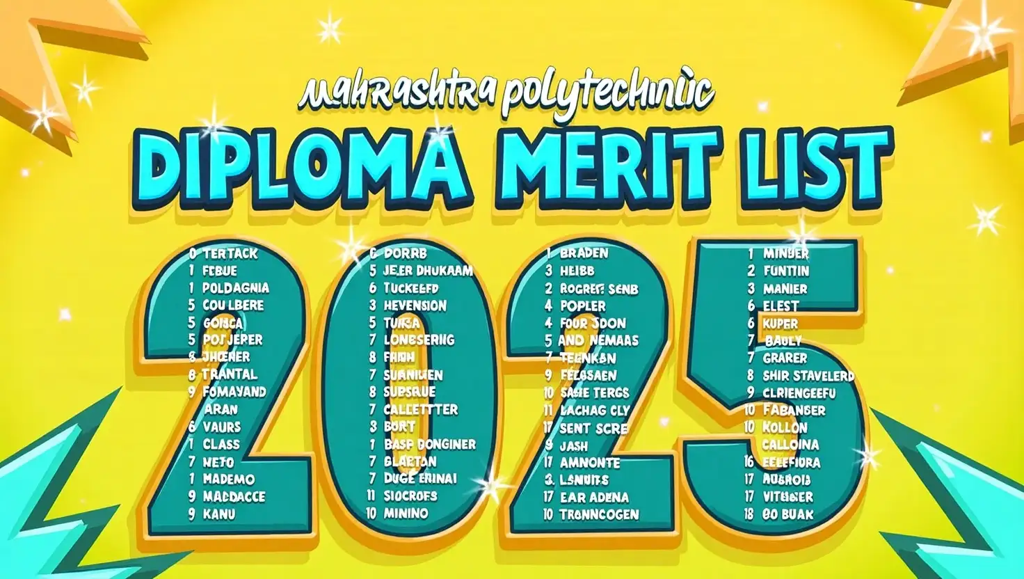 Maharashtra Polytechnic Diploma Provisional Merit List 2025