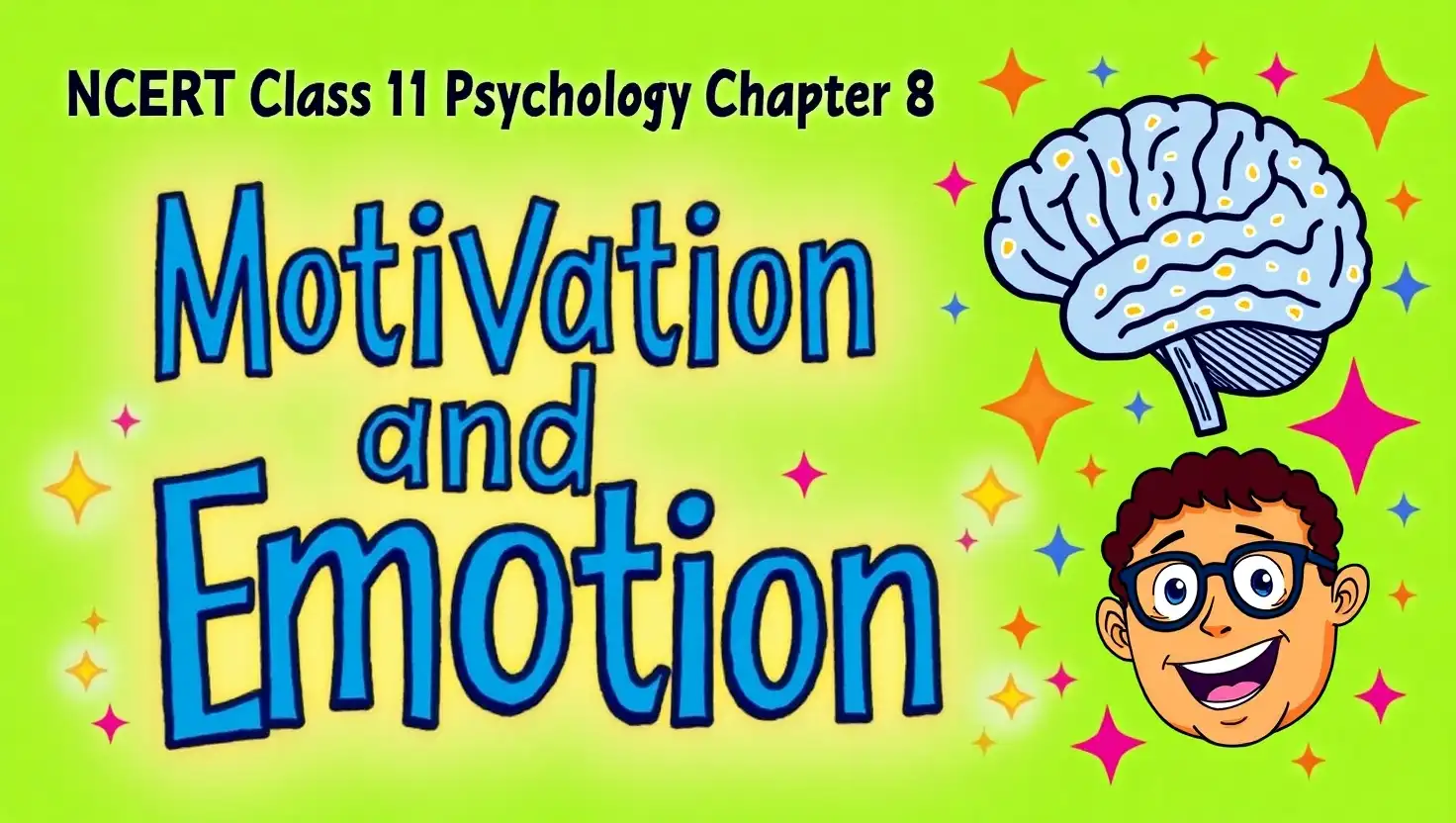 NCERT Class 11 Psychology Chapter 8: Motivation and Emotion