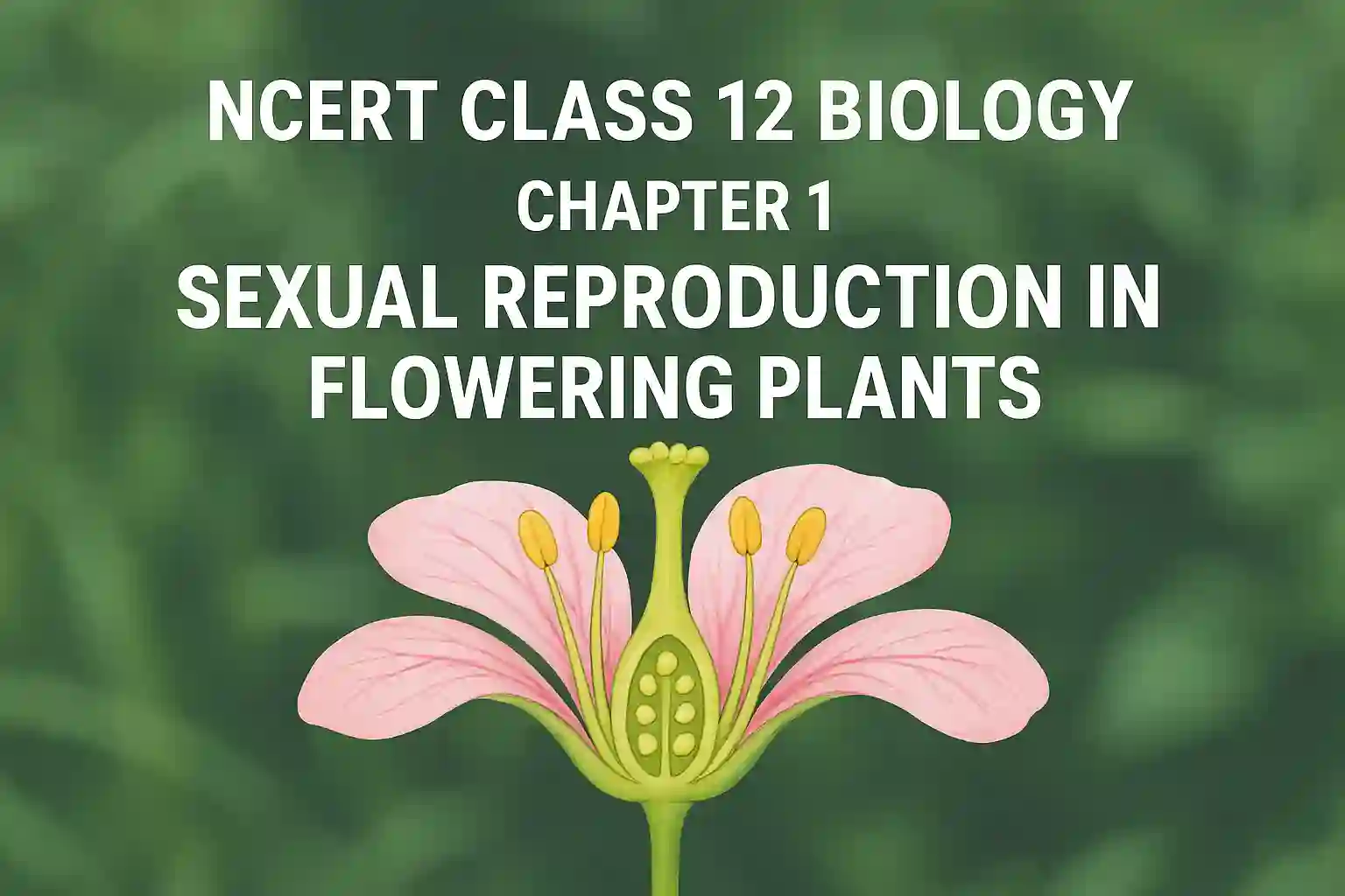 NCERT Class 12 Biology Chapter 1: Sexual Reproduction in Flowering Plants PDF