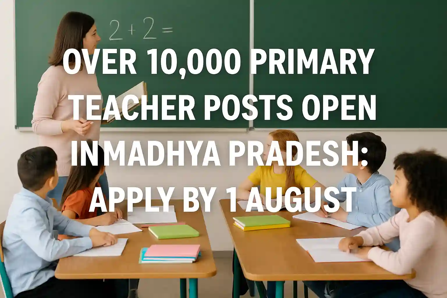 Over 10,000 Primary Teacher Posts Open in Madhya Pradesh: Apply by 1 August