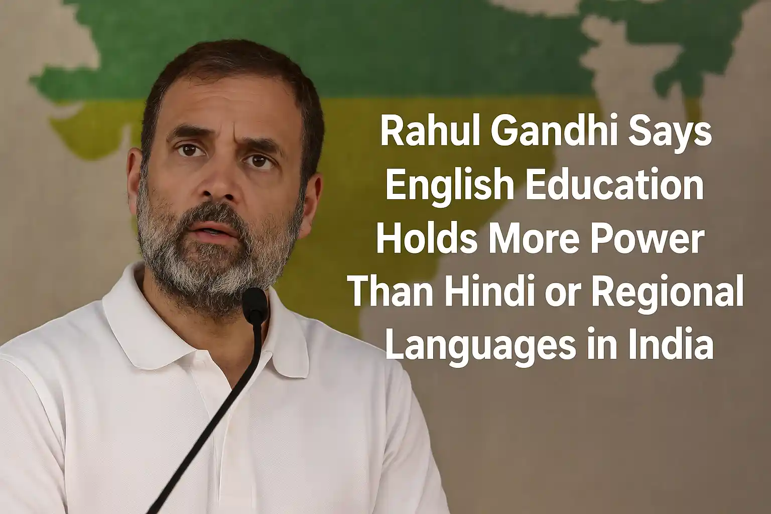 Rahul Gandhi Says English Education Holds More Power Than Hindi or Regional Languages in India