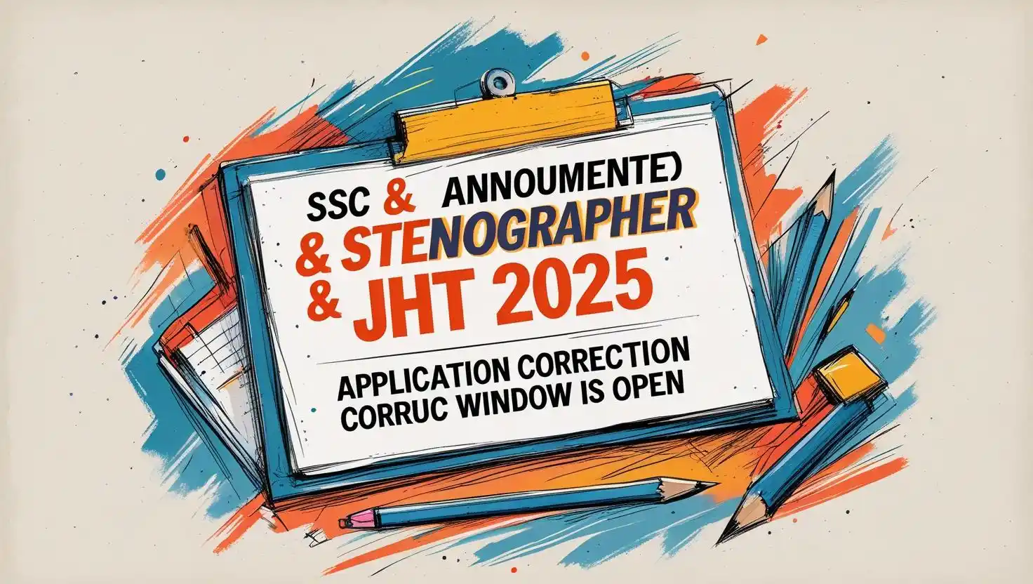 SSC Stenographer & JHT 2025 application correction window now open