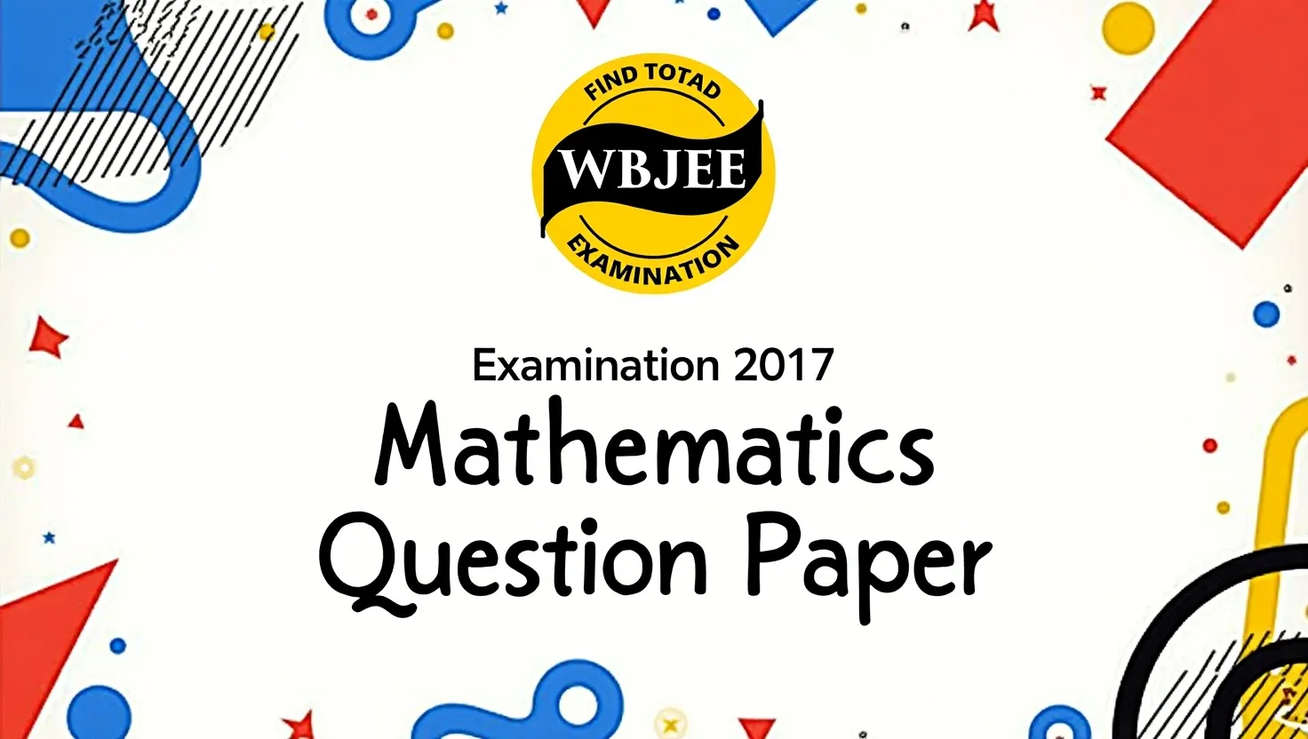 WBJEE Examination 2017 Mathematics Question Paper PDF