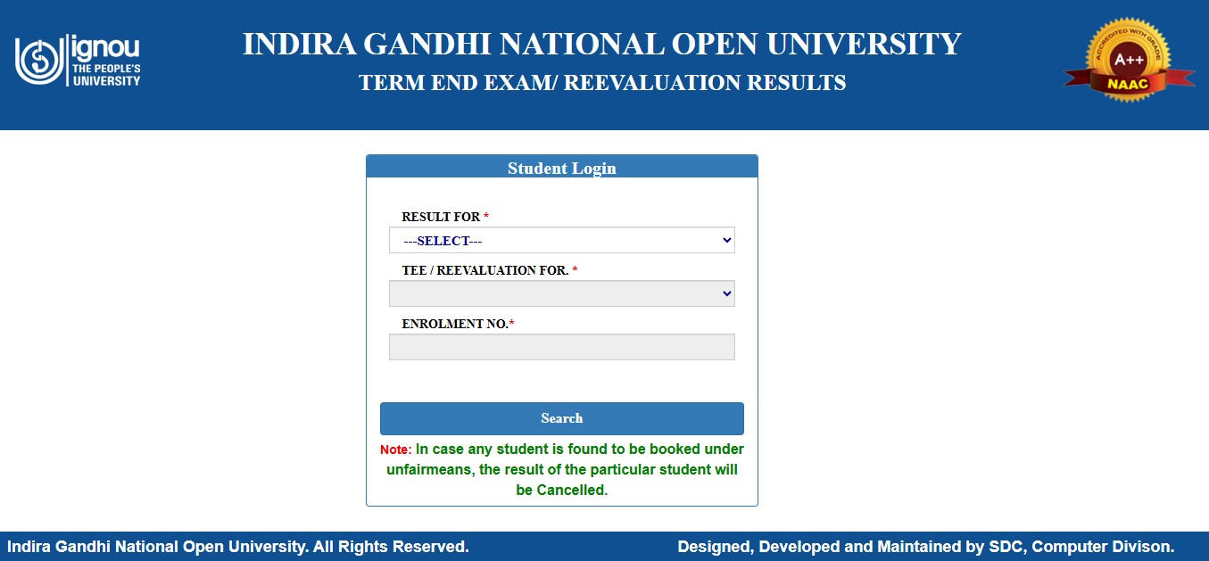 IGNOU June TEE 2025 Result Out – Direct Link to Download Scorecards Online