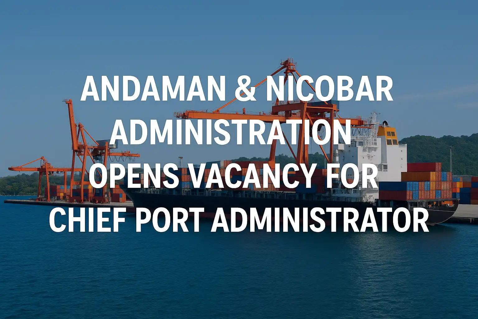 Andaman & Nicobar Administration Opens Vacancy for Chief Port Administrator