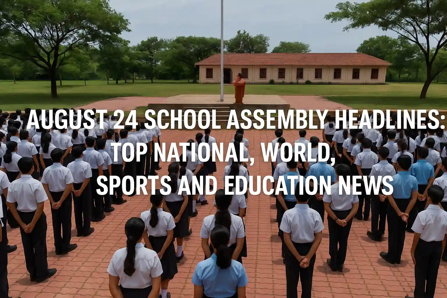 August 24 School Assembly Headlines: Top National, World, Sports and Education News