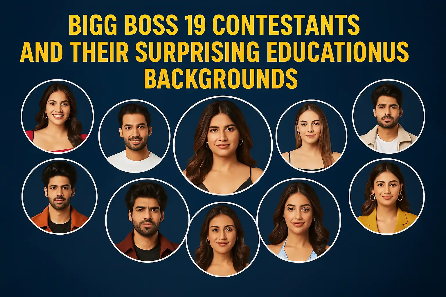 Bigg Boss 19 Contestants and Their Surprising Education Backgrounds