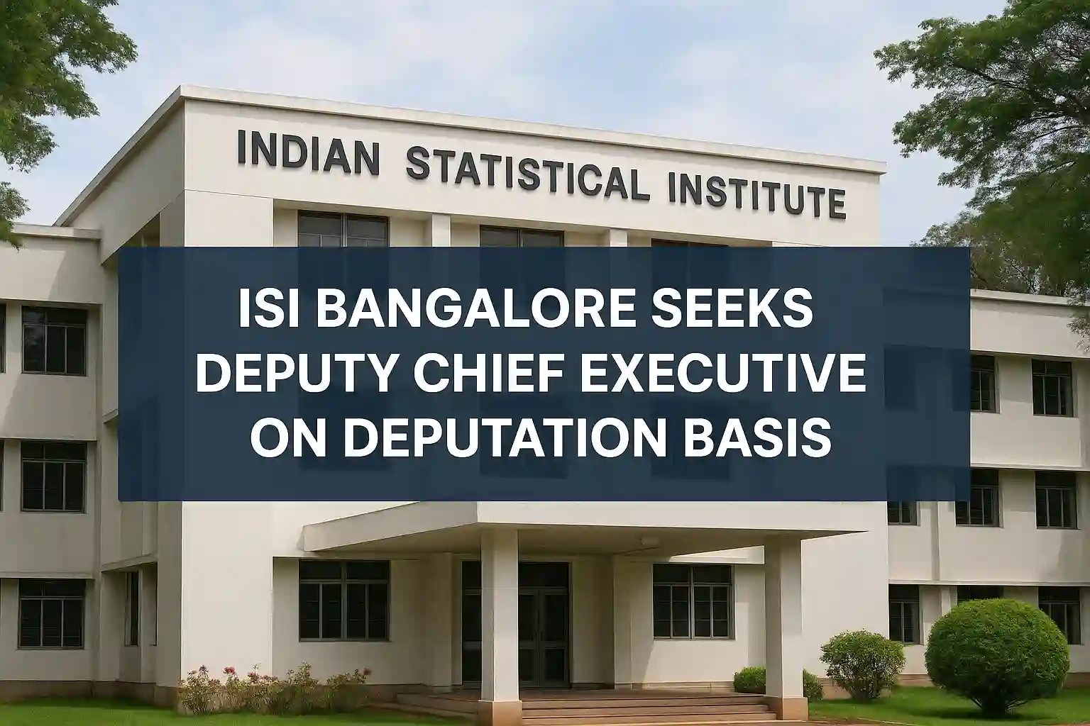 ISI Bangalore Seeks Deputy Chief Executive on Deputation Basis