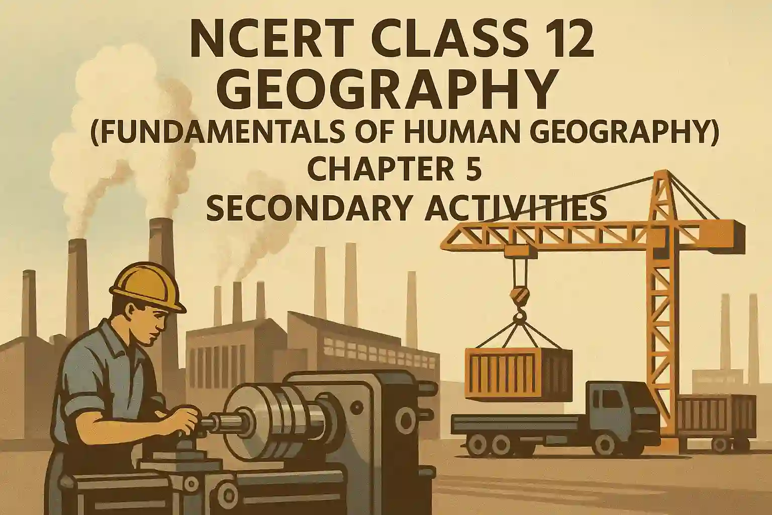 NCERT Class 12 Geography (Fundamental of Human Geography) Chapter 5: Secondary Activities
