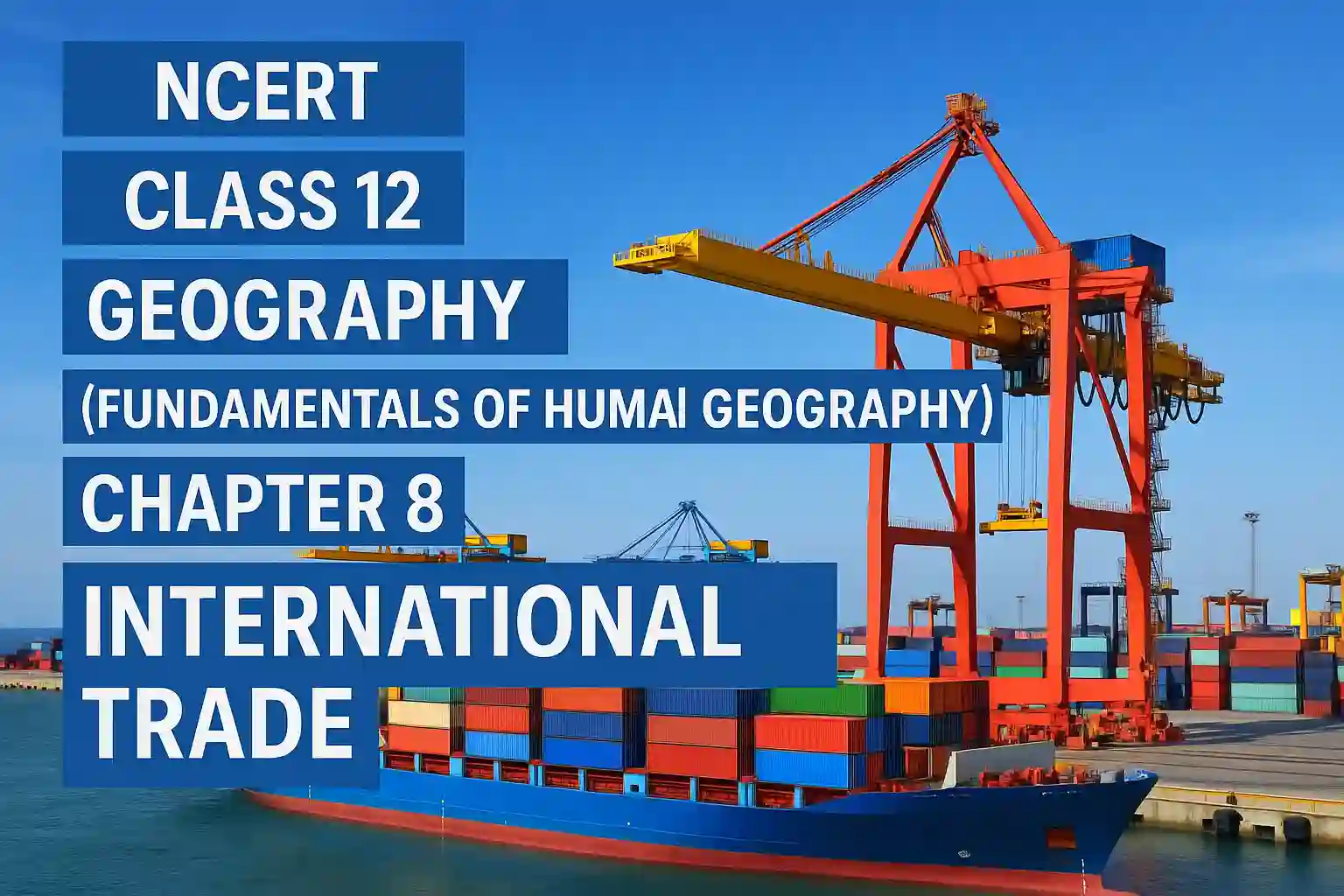 NCERT Class 12 Geography (Fundamental of Human Geography) Chapter 8: International Trade