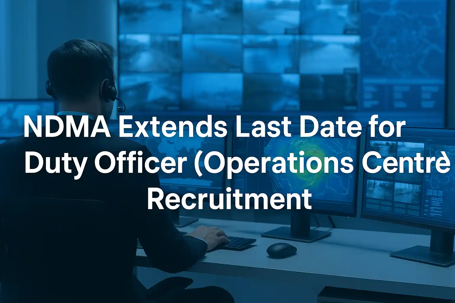 NDMA Extends Last Date for Duty Officer (Operations Centre) Recruitment