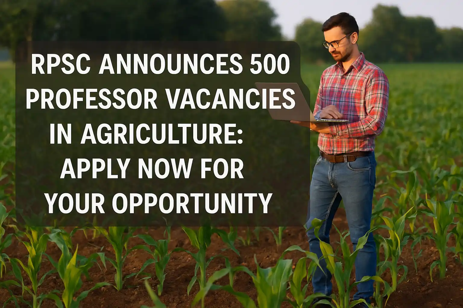 RPSC Announces 500 Professor Vacancies in Agriculture: Apply Now for Your Opportunity