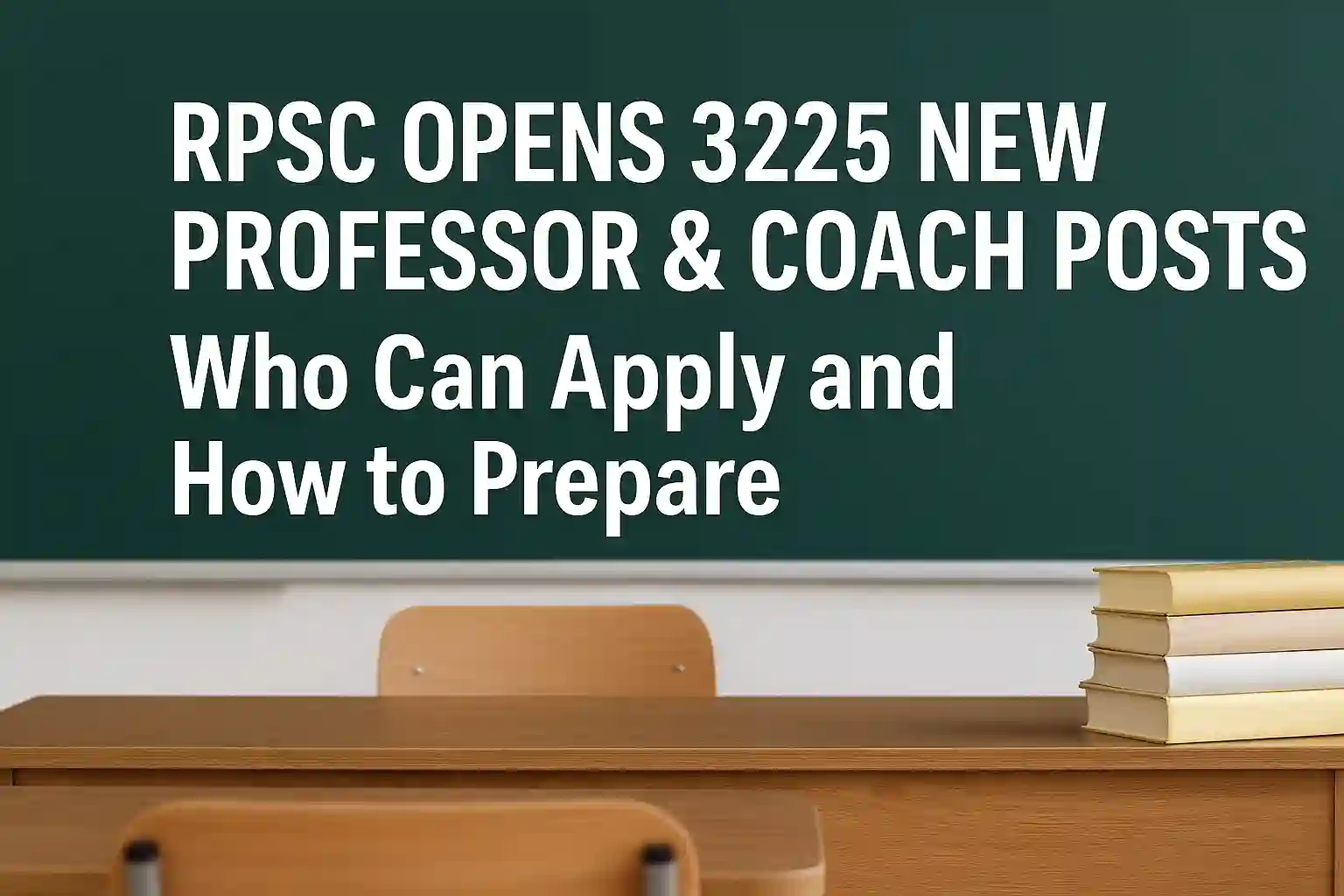 RPSC Opens 3225 New Professor & Coach Posts: Who Can Apply and How to Prepare