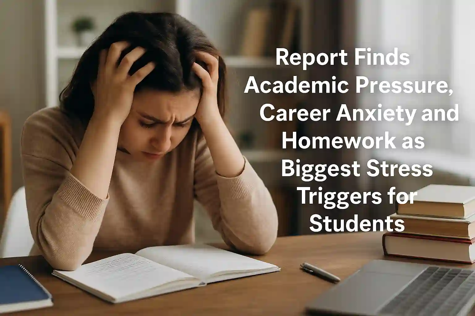 Report Finds Academic Pressure, Career Anxiety and Homework as Biggest Stress Triggers for Students