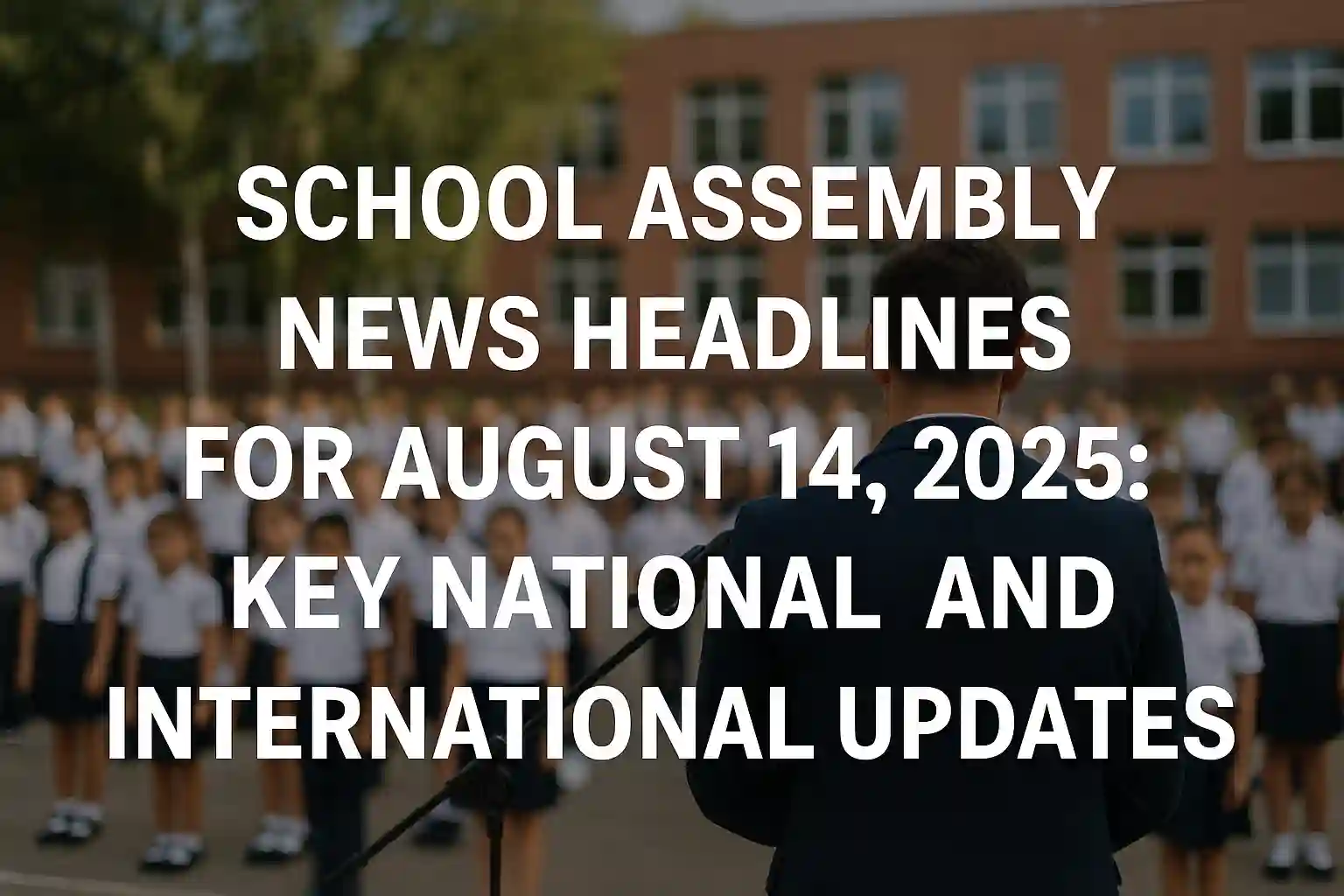 School Assembly News Headlines for August 14, 2025: Key National and International Updates