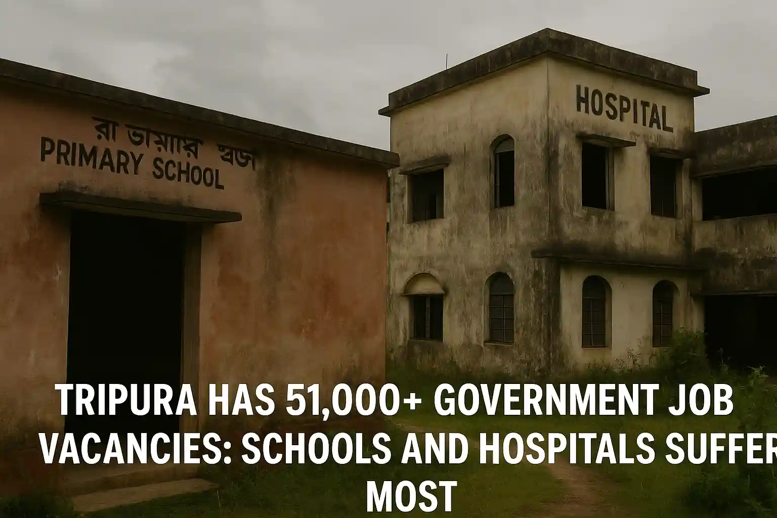 Tripura Has 51,000+ Government Job Vacancies: Schools and Hospitals Suffer Most