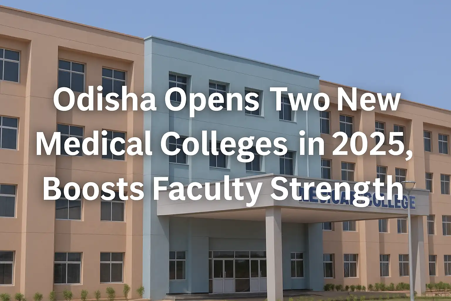 Odisha Opens Two New Medical Colleges in 2025, Boosts Faculty Strength