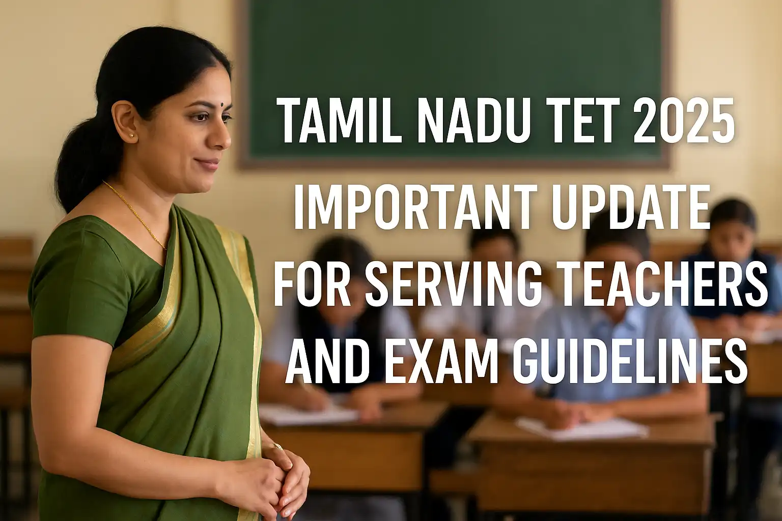 Tamil Nadu TET 2025: Important Update for Serving Teachers and Exam Guidelines