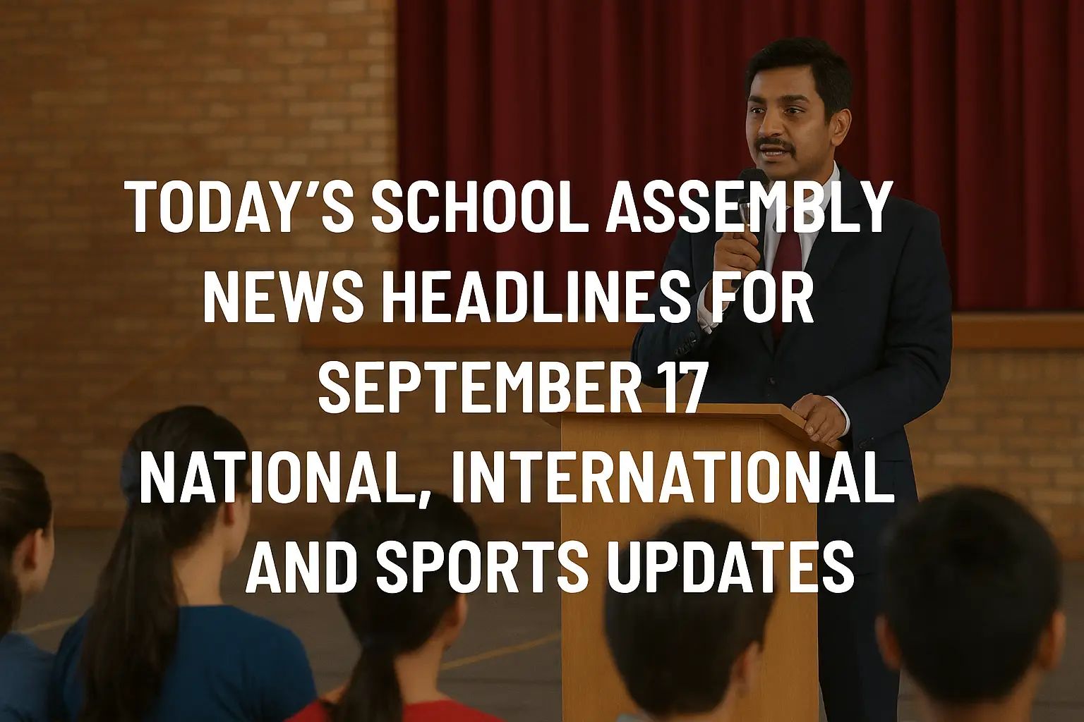 Today’s School Assembly News Headlines for September 17 – National, International and Sports Updates