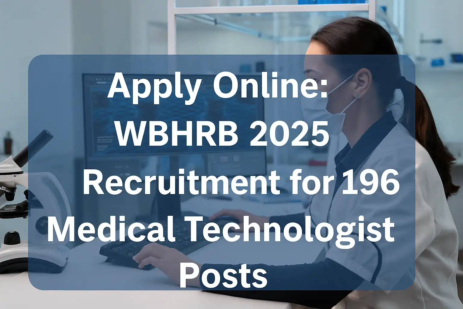 Apply Online: WBHRB 2025 Recruitment for 196 Medical Technologist Posts