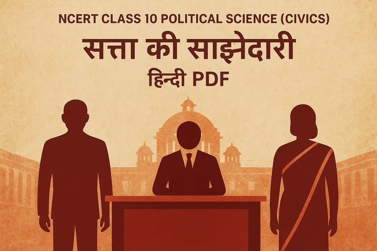 NCERT Class 10 Political Science (Civics) Chapter 1 Hindi PDF – सत्ता की साझेदारी’