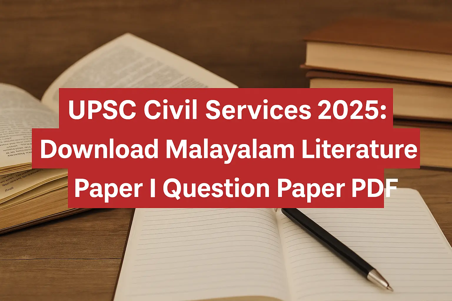 UPSC Civil Services 2025: Download Malayalam Literature Paper I Question Paper PDF