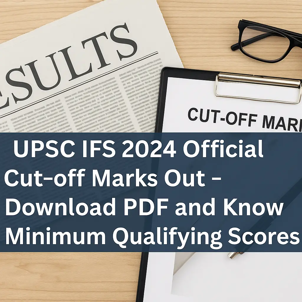 UPSC IFS 2024 Official Cut-off Marks Out – Download PDF and Know Minimum Qualifying Scores