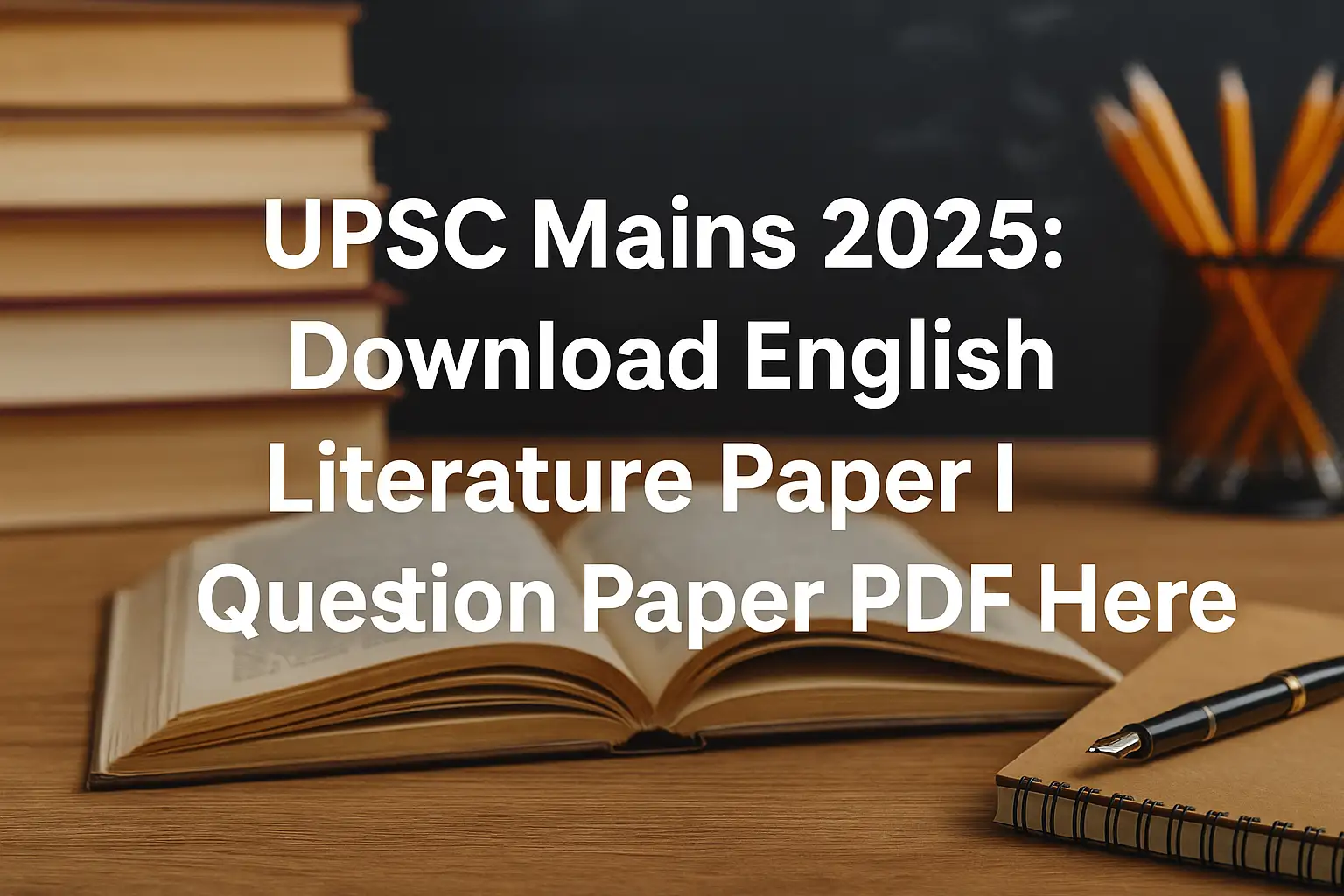 UPSC Mains 2025: Download English Literature Paper I Question Paper PDF Here