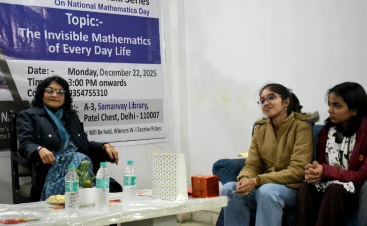 National Mathematics Day Celebrated at Samanvay Library with Prof. Nandita Narain’s Inspiring Talk