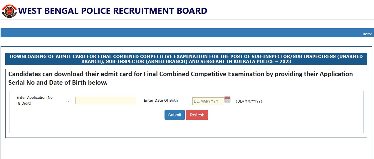 Kolkata Police SI Exam 2025: Admit Card Out Now, Written Test Starts December 30