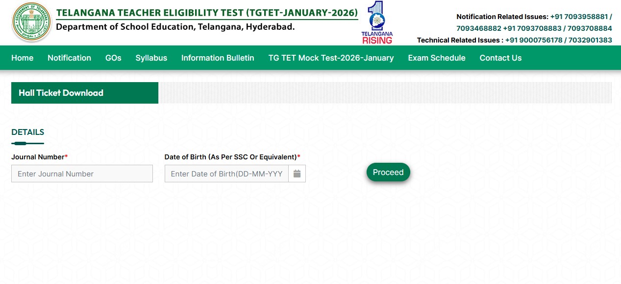 TG TET January 2026 Hall Ticket Released: Direct Download Link and Exam Schedule