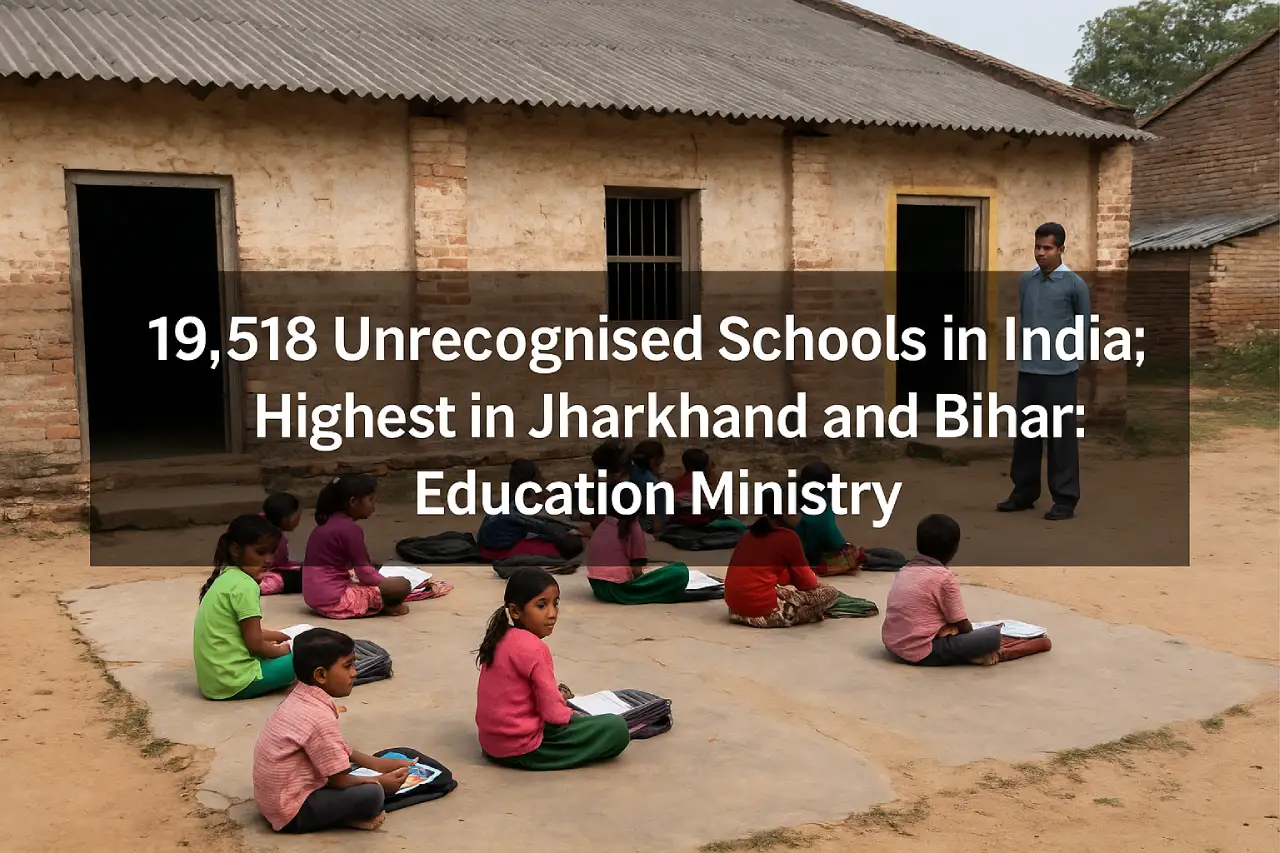 19,518 Unrecognised Schools in India; Highest in Jharkhand and Bihar: Education Ministry