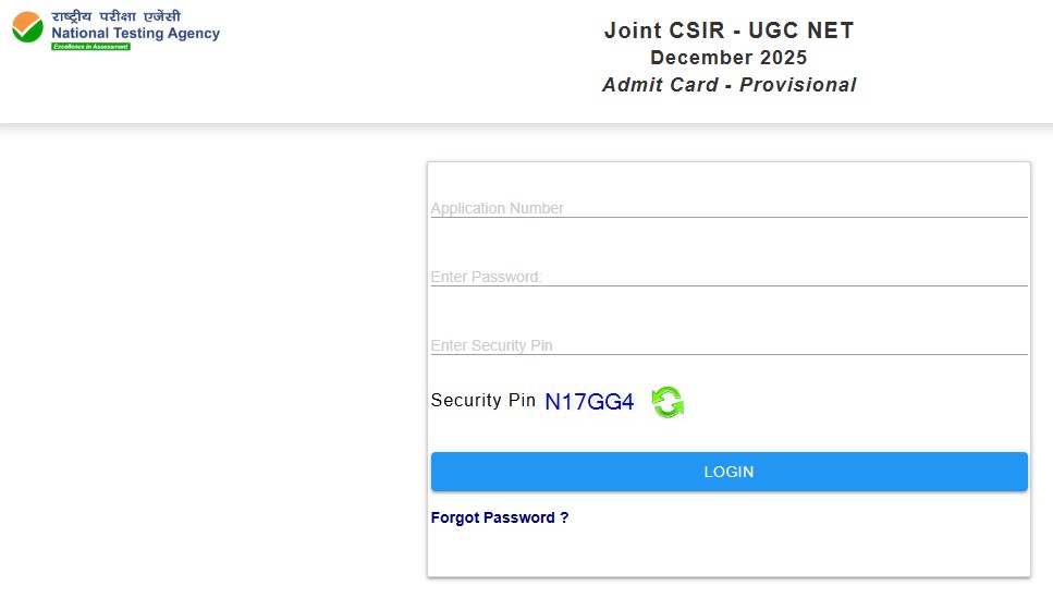 CSIR UGC NET December 2025 Admit Card Out: Download Link, Exam Date and Shift Details