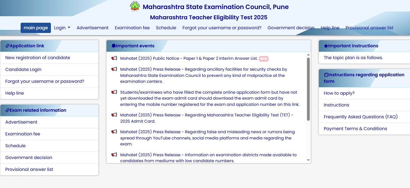 MAHA TET 2025 Answer Key Released: Check Responses and Object Before Deadline
